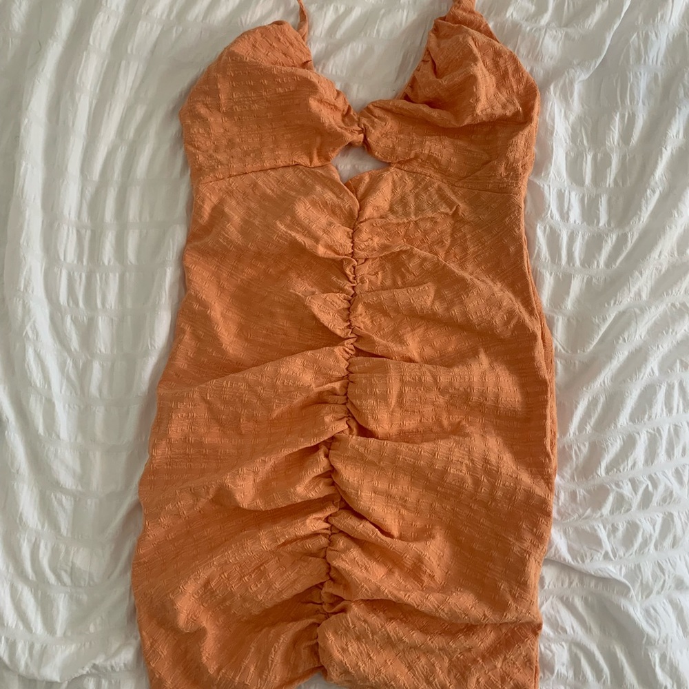 Misguided Orange Dress